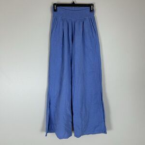 Blanco By Nature Azure Wide Leg Flare Pants S 100% Cotton Beachy Vacation